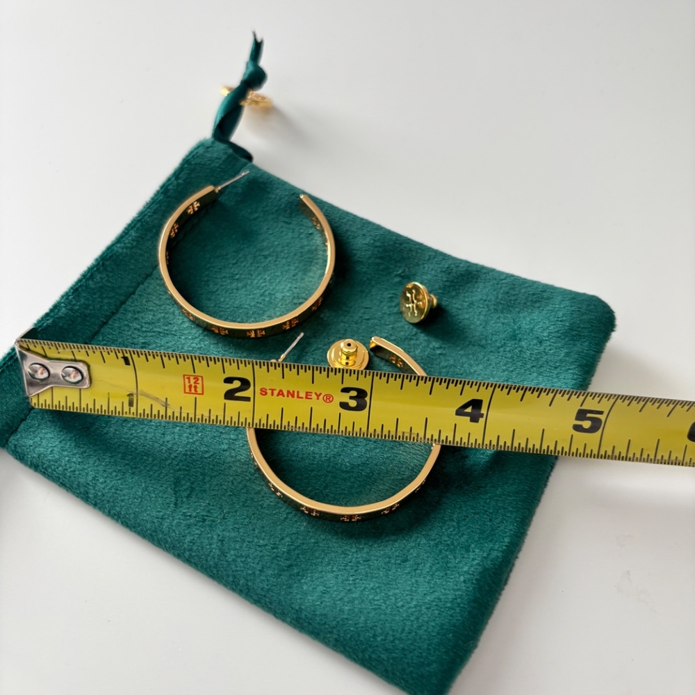 Tory Burch Hoop Earrings - Picture 6 of 8